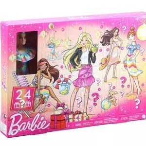 BRAND NEW BARBIE Advent Calendar with 12 inch Barbie Doll, Clothing Accessories